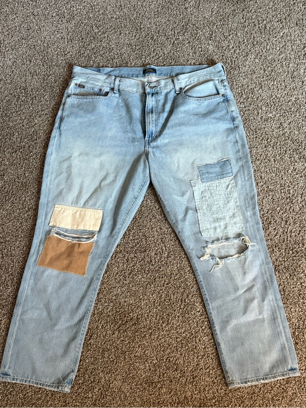 Polo Ralph Lauren Light Wash Patchwork- Women’s Casual Straight Fit
